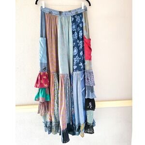 Advance Apparels Patchwork Boho Palazzo Pants One Size
